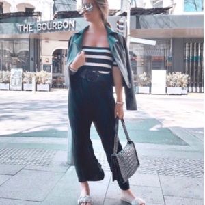 Strapless Black and White Top